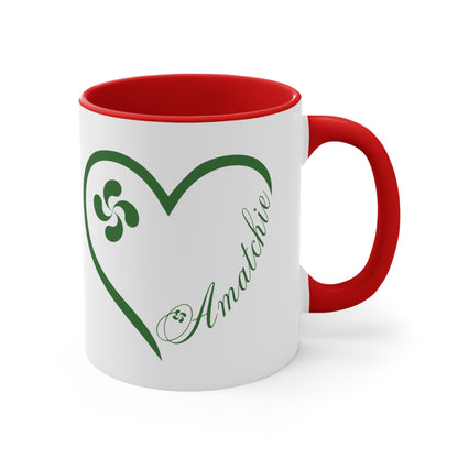 Amatchie Heart Coffee Mug, 11oz