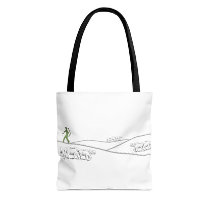 Basque Sheepherder White Tote Bag