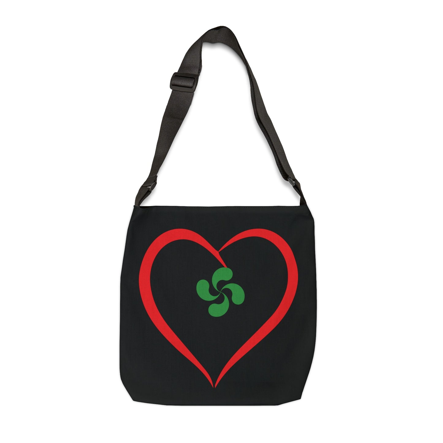 Adjustable Tote Bag Dual-sided Heart/ Gernikako Arbola