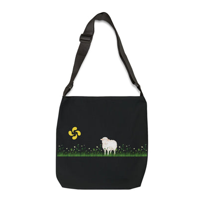 Adjustable Tote Bag Double sided bag Lamb/Sheepherder