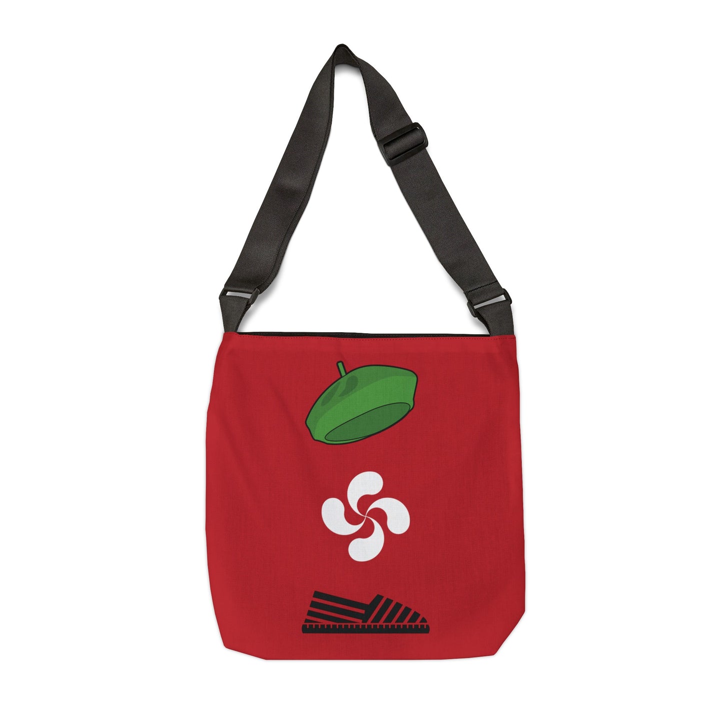 Adjustable Tote bag Double-sided Lauburu/Hiru Trio RED