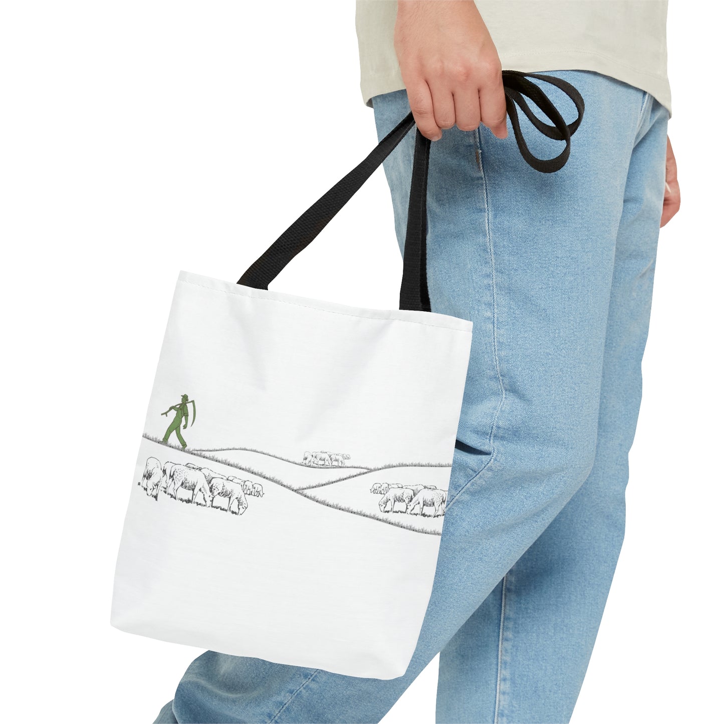 Basque Sheepherder White Tote Bag