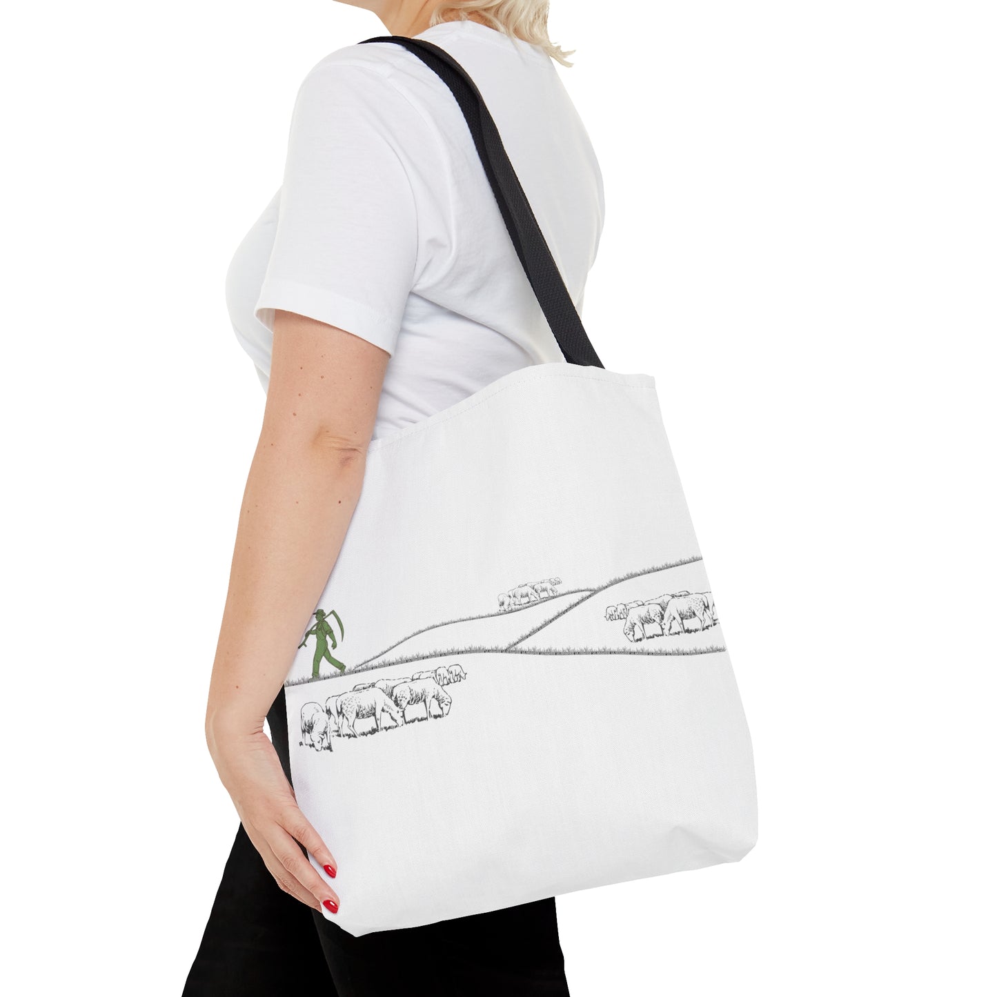 Basque Sheepherder White Tote Bag