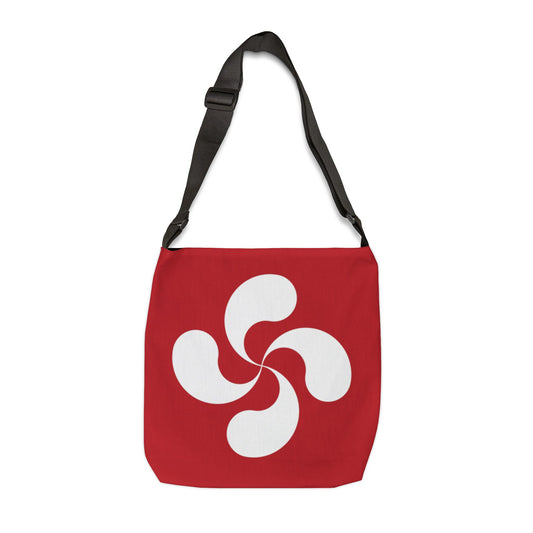 Adjustable Tote bag Double-sided Lauburu/Hiru Trio RED