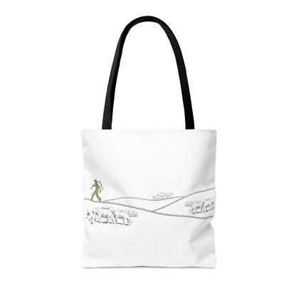 Basque Sheepherder White Tote Bag