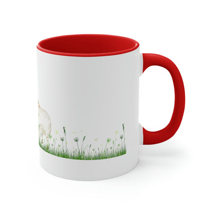 Lamb Grazing Basque Sun Coffee Mug, 11oz