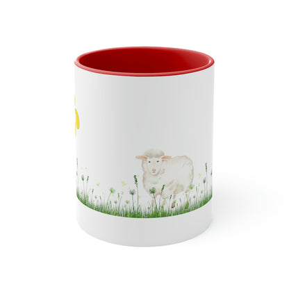 Lamb Grazing Basque Sun Coffee Mug, 11oz